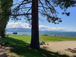 Photos are necessary for blog posts and scenic photos like this at Lake Tahoe are often welcomed