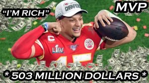 Patrick Mahomes of the Kansas City Chiefs gets a half billion dollar contract