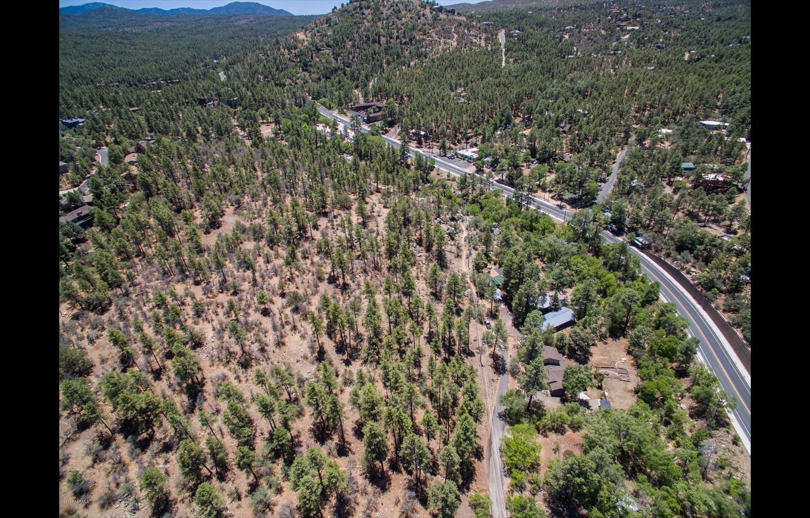 This is a mountain road in Prescott Arizona