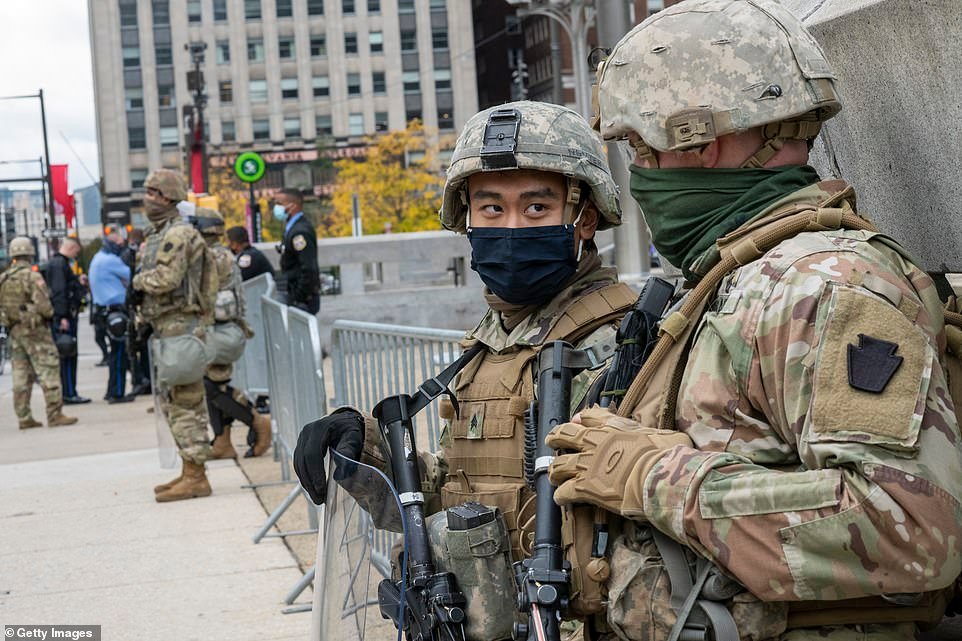 The National Guard will patrol some American streets this election