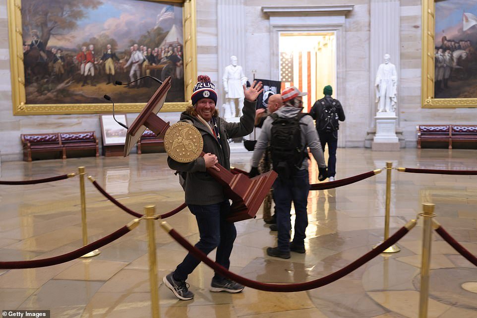 Protestor who broke into the Unitd States Capitol was having a good time.