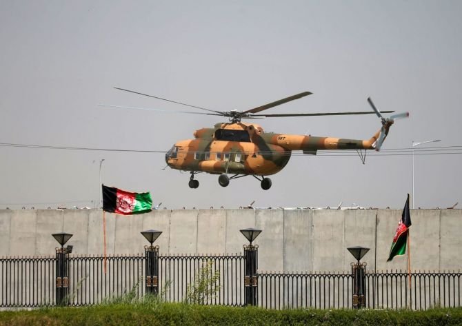 Helicopters the U.S. left behind in Afghanistan